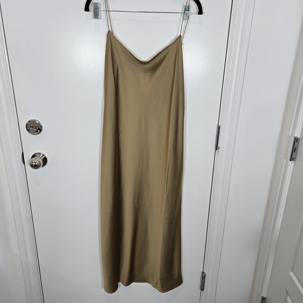 J. Crew Bronze Slip Dress
